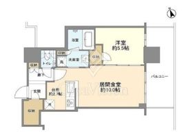 グランドシティタワー池袋 16階 間取り図