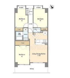 アムール横浜 502 間取り図