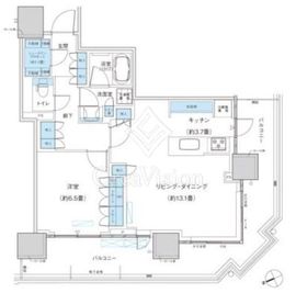パークシティ柏の葉キャンパス ザ・ゲートタワー ウエスト 1702 間取り図