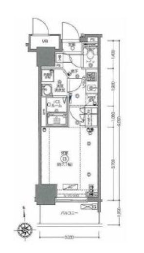 フェニックス西参道タワー 2階 間取り図