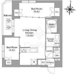 プラネソシエプラス旗の台 604 間取り図