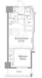 ザ・パークハビオ横浜東神奈川 504 間取り図
