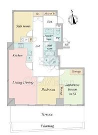 ルミナス一番町 1階 間取り図