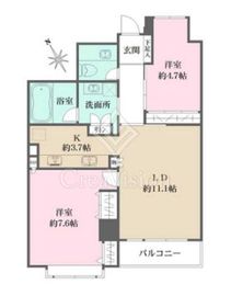 プレステージ祐天寺 4階 間取り図