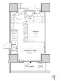 ザ・パークハビオ北千住 1409 間取り図