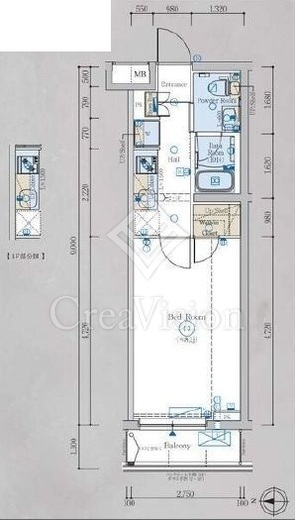 エステムコート元住吉 1階 間取り図