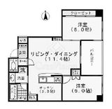 グリーンパークミノワ 2階 間取り図
