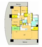 クレッセント東京リプライム 6階 間取り図