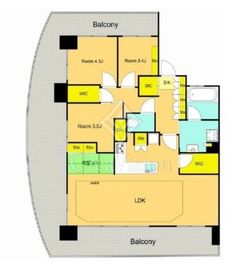 クレッセント東京リプライム 6階 間取り図