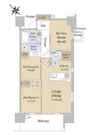 シティハウス巣鴨 2階 間取り図