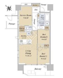 シティハウス巣鴨 11階 間取り図