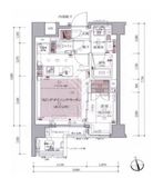 インプレストコア神楽坂 2階 間取り図