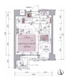 インプレストコア神楽坂 2階 間取り図