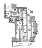エクセリア白金高輪 6階 間取り図