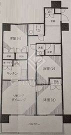 虎ノ門ガーデン 4階 間取り図