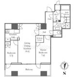 三田ガーデンヒルズ PARK MANSION 6階 間取り図