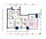 プラウドタワー小岩フロント 13階 間取り図