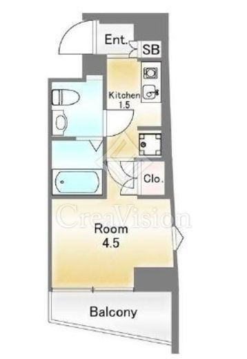 グランデュオ恵比寿4 3F1 間取り図