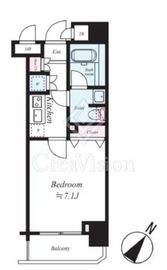 パレステュディオ銀座東壱番館 8階 間取り図