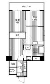 フラワー御殿山ハイツ 6階 間取り図