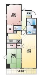 メトロハイツ西落合 5階 間取り図