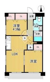 馬事公苑ヒミコマンション 3階 間取り図