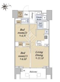 シティハウス文京湯島 4階 間取り図