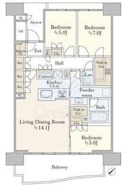 HARUMI FLAG SEA VILLAGE (晴海フラッグ シーヴィレッジ) 12階 間取り図