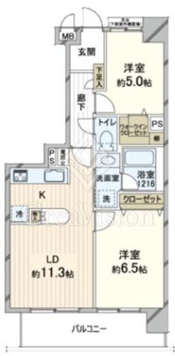 ファミール浅草一丁目 4階 間取り図