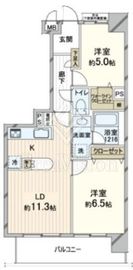 ファミール浅草一丁目 4階 間取り図