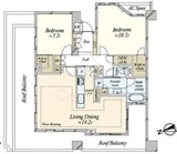 ヴィークコート市谷加賀町 6階 間取り図