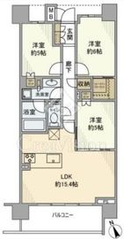 ザ・パームス祐天寺マスタープレイス 6階 間取り図