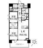 クリオラベルヴィ横濱サウス 801 間取り図