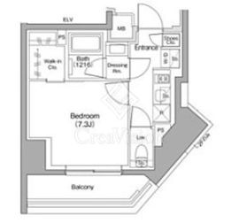 ザ・パークハビオ赤羽 201 間取り図