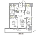 プライムガーデン銀座八丁堀 1202 間取り図