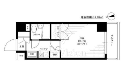 メインステージ大森海岸 11階 間取り図
