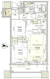 ブリリアタワーズ目黒 19階 間取り図