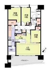 HARUMI FLAG SEA VILLAGE (晴海フラッグ シーヴィレッジ) 7階 間取り図