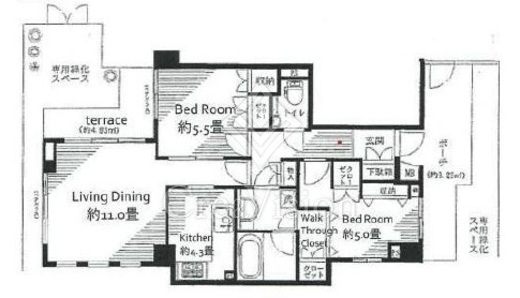 ジェイパーク桜新町 1階 間取り図