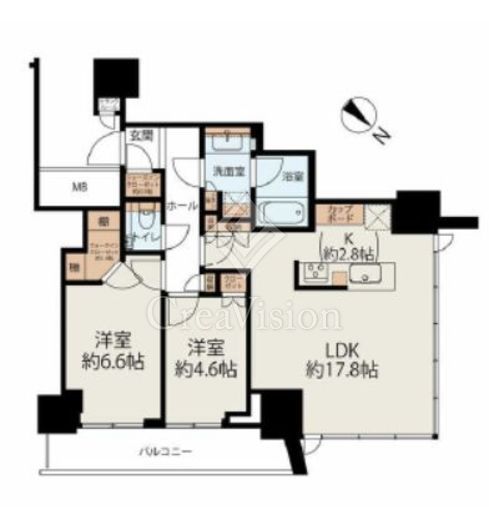 ミッドタワーグランド 7階 間取り図