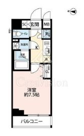 プレール・ドゥーク本所吾妻橋3 4階 間取り図
