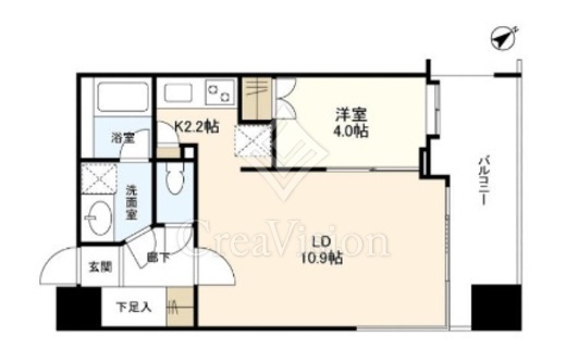 パラッシオ目黒不動前 7階 間取り図