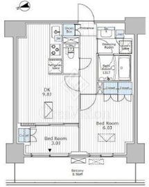 パークアクシス市川 1114 間取り図
