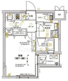 ディアレイシャス武蔵新城 2階 間取り図