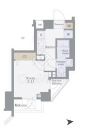 アクサス品川大井町 2階 間取り図