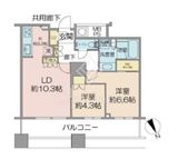 ザ・パークハウス西新宿タワー60 57階 間取り図