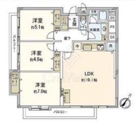 ハウス高田馬場 2階 間取り図