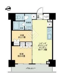 ザ・ライオンズフォーシア鶴見 904 間取り図