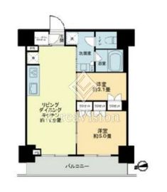 ザ・ライオンズフォーシア鶴見 1005 間取り図
