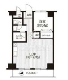 永谷リヴュール新宿 2階 間取り図